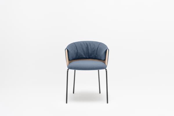 Chaise Collar — 4 pieds métal