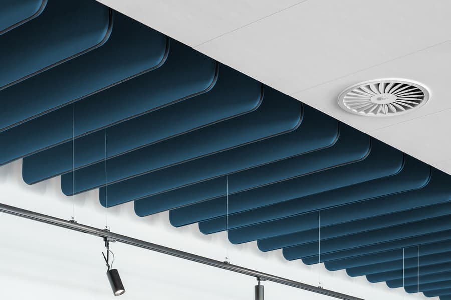 Sonic – 350 mm — Panneaux acoustiques plafond (suspension standard)
