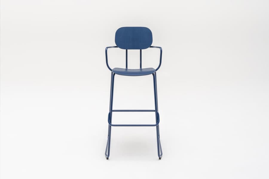 New School — Tabouret haut contreplaqué