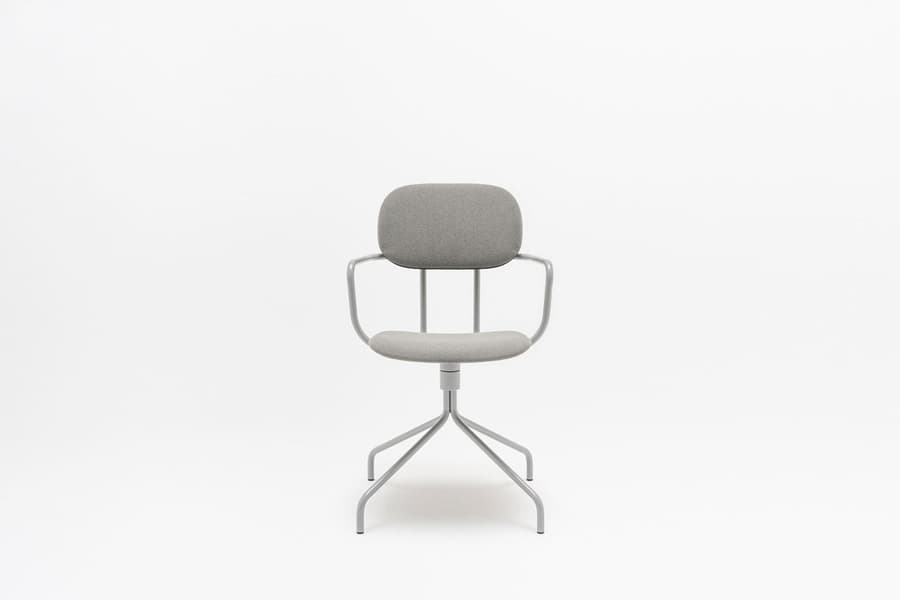 Chaise New School — Pivotante tapissée