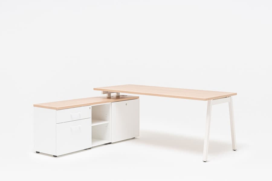 Bureau Ogi M — Individuel droit avec rangement