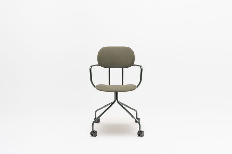 Chaise New School — Rembourrée, étoile 4 branches
