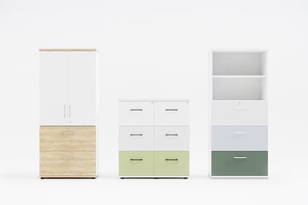 Standard – Avec tablettes en métal pour DS — Classeur + armoire DS