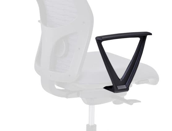 Accoudoirs fixes en triangle noirs pour chaise de bureau