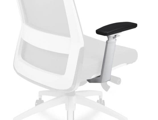 Paire d'accoudoirs 3D ergonomiques blancs pour CRE-A