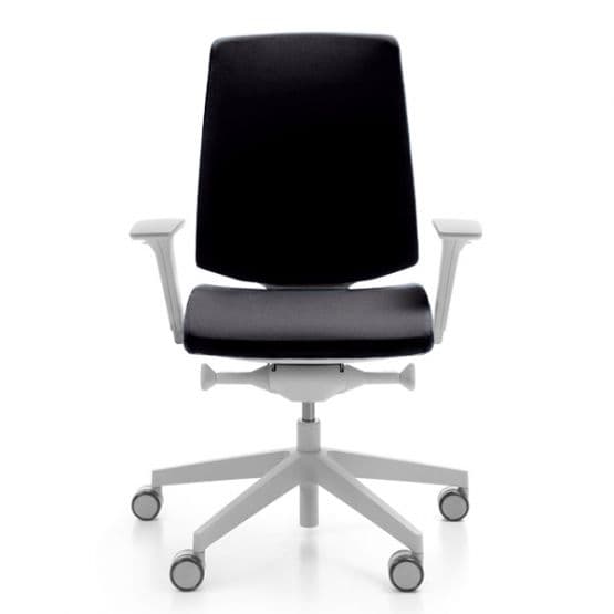 Chaise ergonomique blanche tapissé LightUp