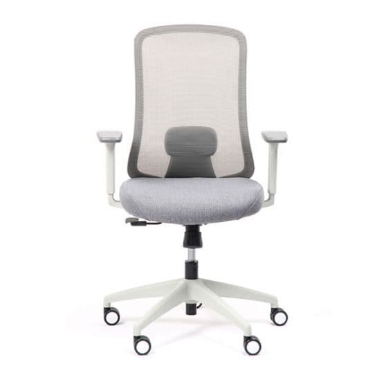Chaise ergonomique blanche Lando
