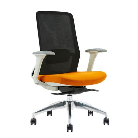 Chaise ergonomique avec soutien lombaire Polar blanc