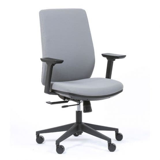 Fauteuil de bureau tapissé Sherman