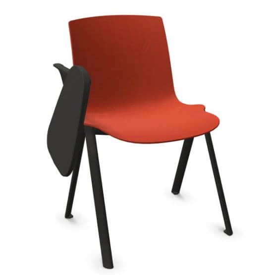 Chaise 4 pieds avec tablette écritoire Odei