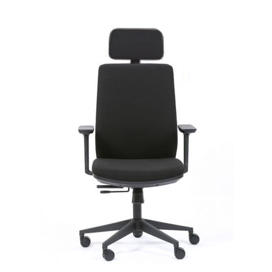 Fauteuil ergonomique tissu avec têtière Sherman