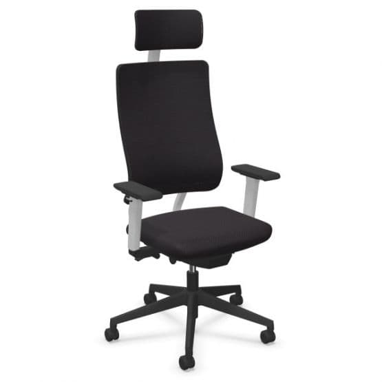 Fauteuil Newback blanc avec têtière