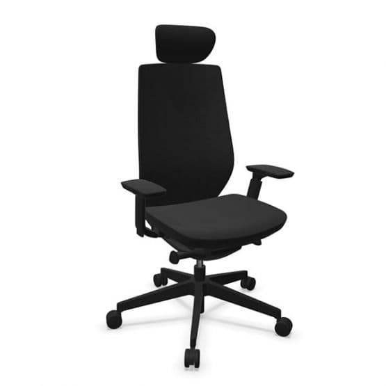 Fauteuil Accis Pro noir avec têtière