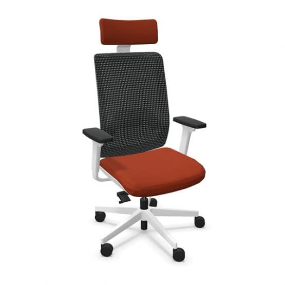 Fauteuil Wi-Max blanc résille avec têtière