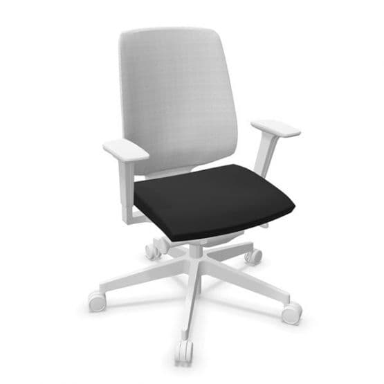 Chaise ergonomique blanche résille LightUp