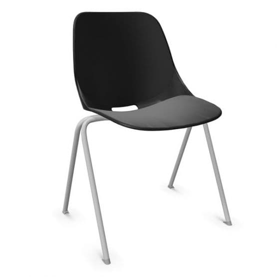Chaise 4 pieds coque polypropylène Bakea