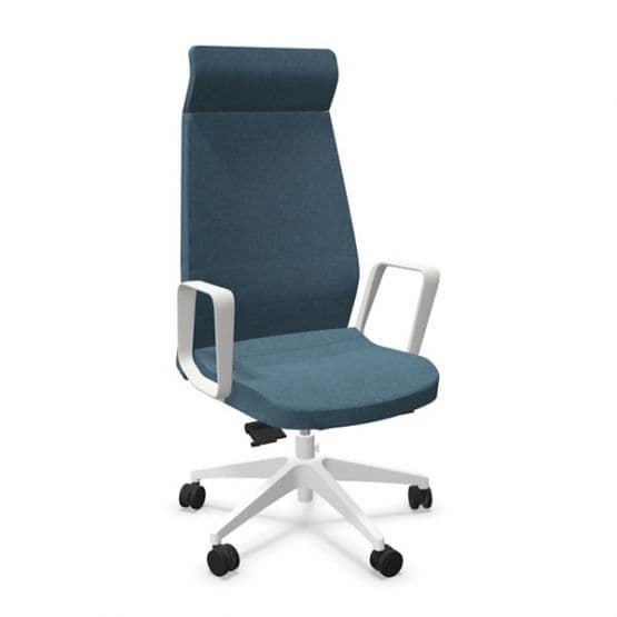 Fauteuil blanc Eden 02 avec têtière