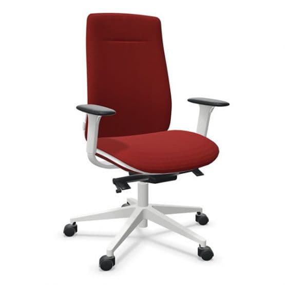 Fauteuil Eman blanc tapissé