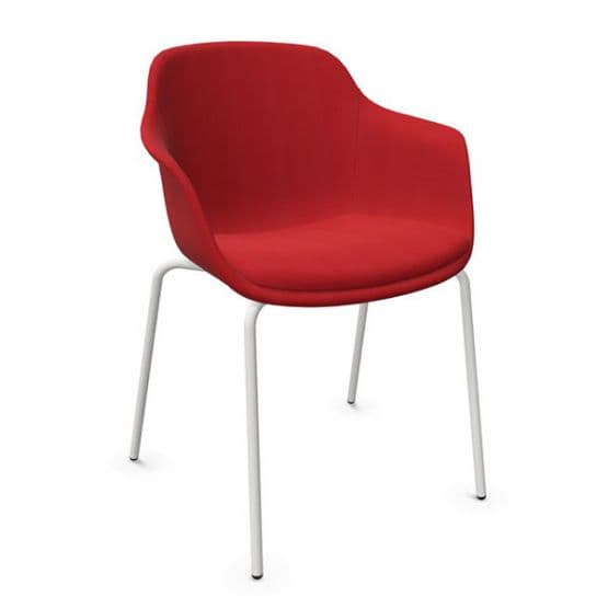 Chaise 4 pieds tapissée Loria