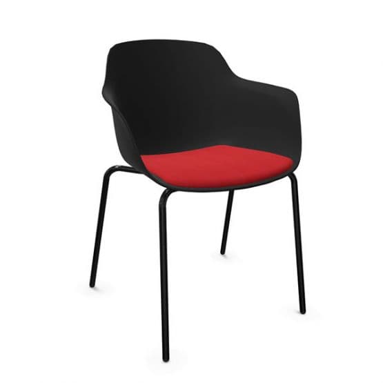 Chaise 4 pieds assise tapissée Loria