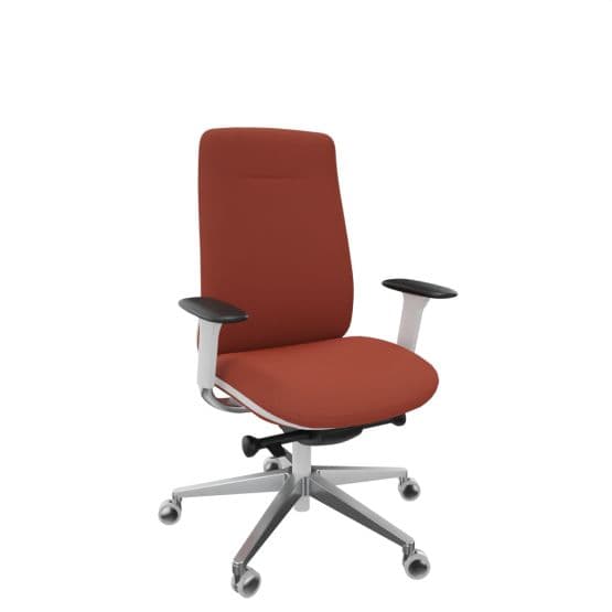 Fauteuil direction Eman blanc tapissé