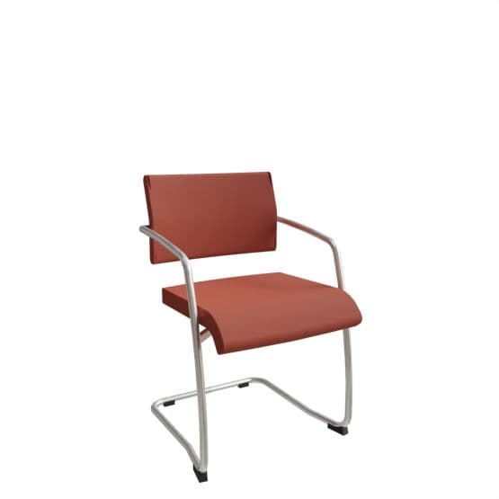 Fauteuil visiteur dossier moyen piètement luge Zoom