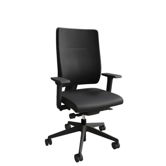 Fauteuil Toleo tapissé structure noire Ultra Spring