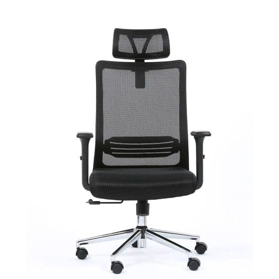 Fauteuil synchrone en maille et tissu Taos