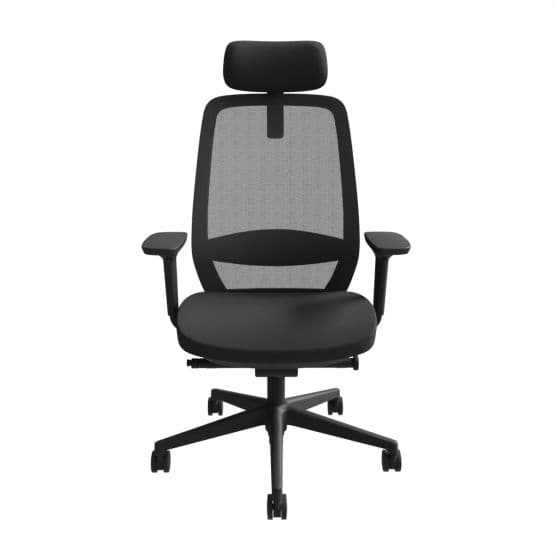 Fauteuil avec assise épaisse accoudoirs 4D et têtière Busy