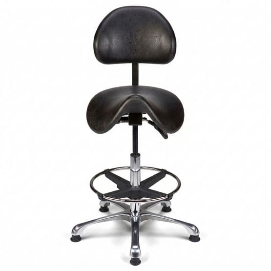 Tabouret selle de cheval avec dossier Hapi-H