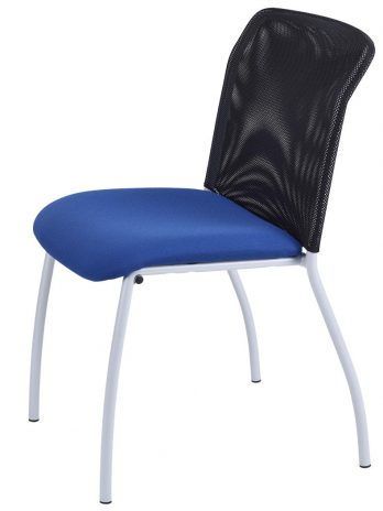 Chaise empilable Geri réf. 3500 | Dossier Mesh noir – Confort 8h/jour – Sitek