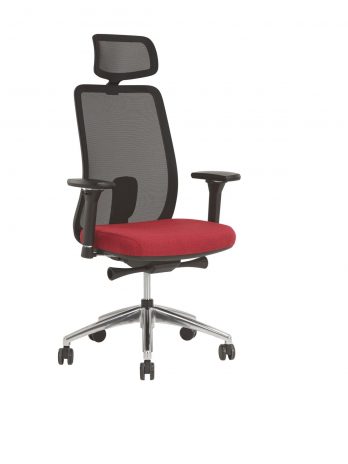 Siège synchrone Archie réf. 7522 | Dossier filet réglable – Confort 8h/jour – Sitek