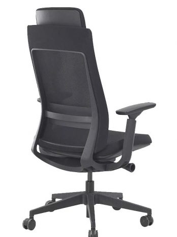 Fauteuil de bureau ergonomique Andrea réf. 7650 | Dossier filet, têtière réglable – Confort 8h/jour – Sitek