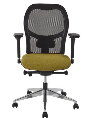 Siège bureautique Parker réf. 7784 | Dossier filet noir, support lombaire réglable – Confort 8h/jour – Sitek