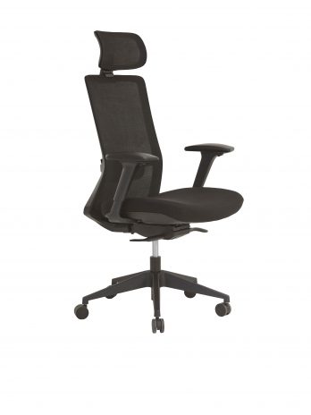 Fauteuil de bureau ergonomique STAR réf. 7820 | Dossier filet, têtière réglable, support lombaire – Confort 8h/jour – Sitek