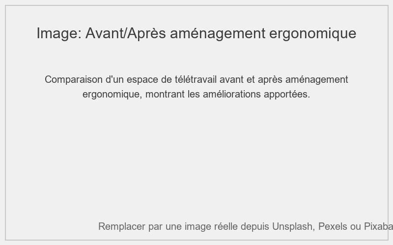 Avant/Après : Aménagement ergonomique