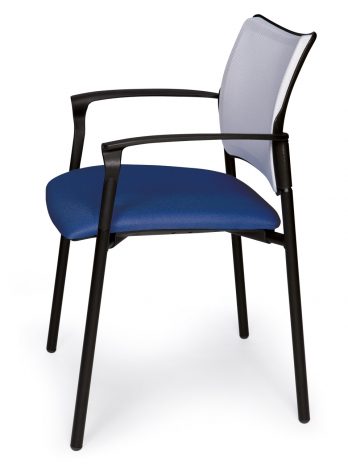 Fauteuil visiteur empilable Axel-KT tissu K – accueil – ACT