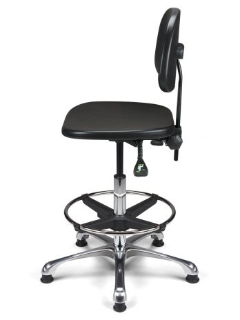 Siège technique CLPU-HA polyuréthane noir – bureau – ACT