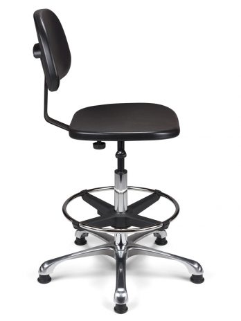 Siège technique CLPU-H polyuréthane noir – bureau – ACT