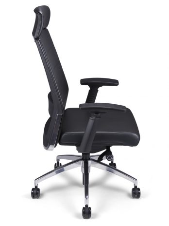 Fauteuil de bureau synchrone Créa-M PU noir – bureau – ACT