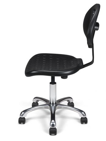 Siège technique CTPU-L PU noir – bureau et télétravail – ACT