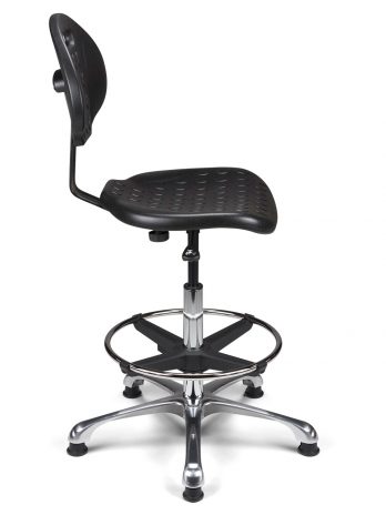 Siège technique CTPU-H polyuréthane noir – bureau – ACT