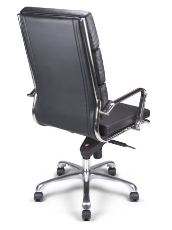 Fauteuil manager Etan-H cuir noir – bureau – ACT