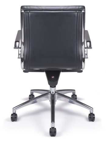 Fauteuil manager Etan-L cuir noir – bureau – ACT