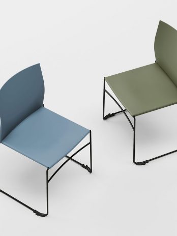 Chaise d'accueil Lino polypropylène – empilable – ACT