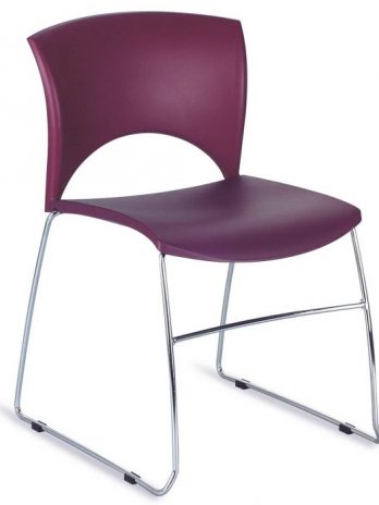 Chaise accueil empilable Lola polypropylène – polyvalent – ACT