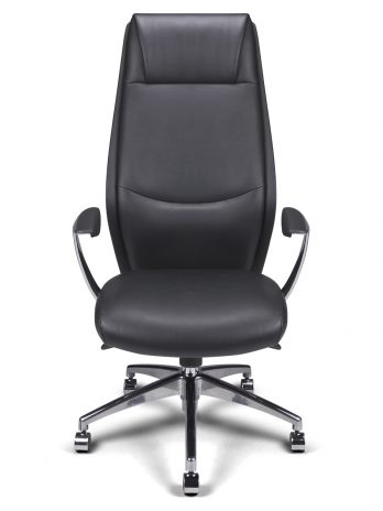 Fauteuil manager Tery cuir noir – bureau – ACT