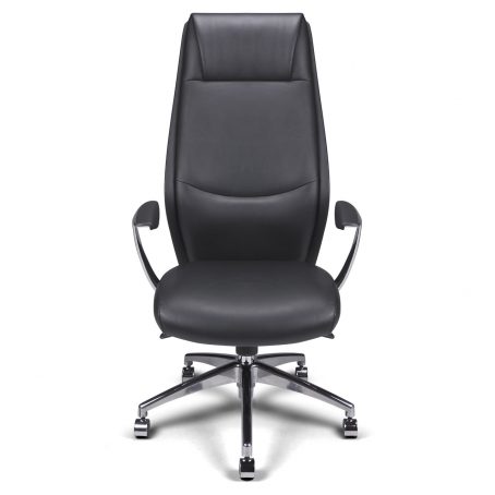 Fauteuil manager Tery cuir noir – bureau – ACT