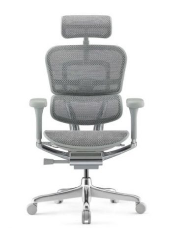 Fauteuil de bureau ergonomique – Tech Ergo Human – maille gris – accoudoirs 5D – 24/24
