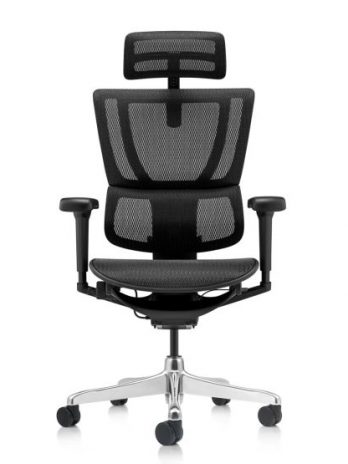 Fauteuil de bureau ergonomique – Tech Ergo Human – maille gris – accoudoirs 5D – 24/24